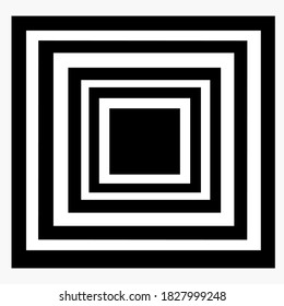 square black and white back screen
