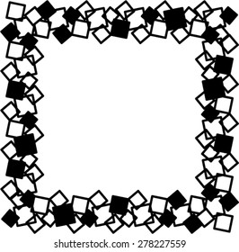Square black-white frame.