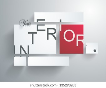 Square blank background - Vector Design Concept