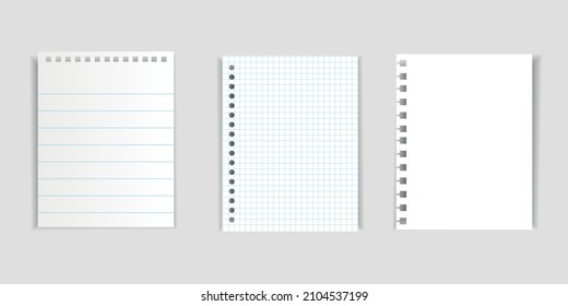 Square blank sheet of paper with curved corners, web banner, sticker or post note template for your design, soft shadow and space for text, isolated on transparent background, vector illustration