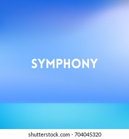 square blue blurred background - modern colors - symphony