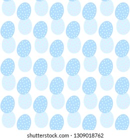 Square blue Calm background. With a repeating pattern in the form of eggs. Universal. Vector