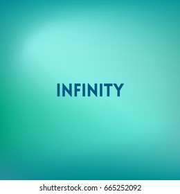 square blue sea blurred background - sky water sea colors With love quote - infinity