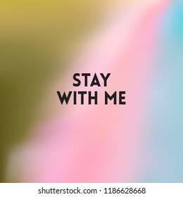 square blurred background - sky water sea colors With love quote