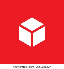 Icono de cuadro cuadrado, plantilla de recursos gráficos, ilustración vectorial.