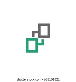 Square Box Line Logo Template Illustration Design. Vector EPS 10.