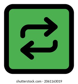 The square box with a shuffle loop arrows for the music playback