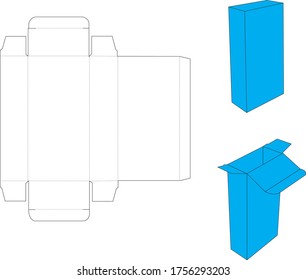 Caja cuadrada con cubierta de tela vertical