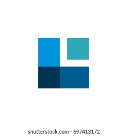 Square Brick Logo Template Illustration Design. Vector EPS 10.