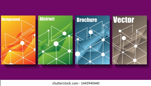 Square Brochure design. Rectangle template brochure, report, catalog, magazine. Brochure layout modern abstract background. Vector concept.