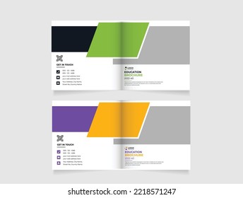 Diseño de la cubierta de la plantilla de folleto cuadrado. Informe anual de empresas, catálogo, revista