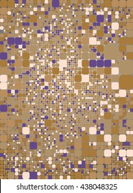 Square brown geometrical abstract background.