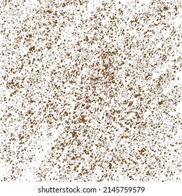 A square brown grainy abstract grunge texture vector illustration.