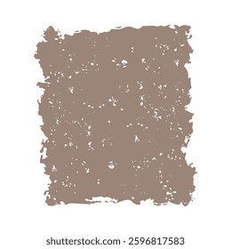 Square Brown Rustic Rough Torn Paper Frame Background Vintage Retro Style with Copy Space