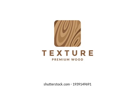 square brown wood pattern logo vector symbol icon design illustration