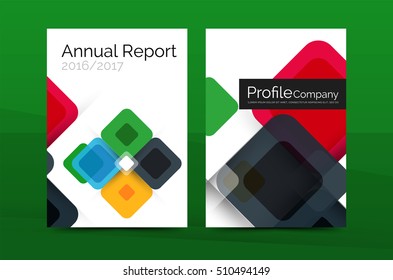 Fondo abstracto de negocio cuadrado, plantilla de impresión corporativa. Vector
