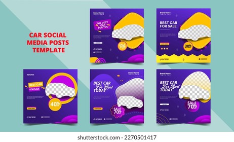 Square Business Flyer Car Layout Design. social media post, Luxury car sale social media post template, 
car rent brochure, car social template design Vector.
