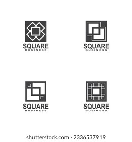 Square Business icon And Symbol Template