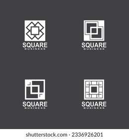 Square Business icon And Symbol Template