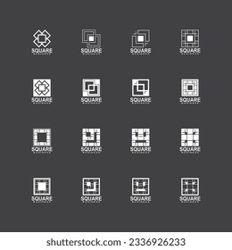 Square Business icon And Symbol Template