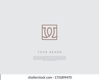 a square business logo which has lines and arcs that looks like a knot or a piece of lacework