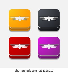 square button: bird
