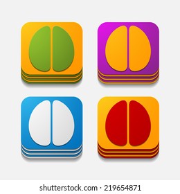 square button: brain