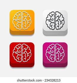 square button: brain