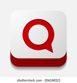 square button: bubble