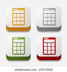 square button: calculator