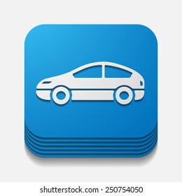 square button: car