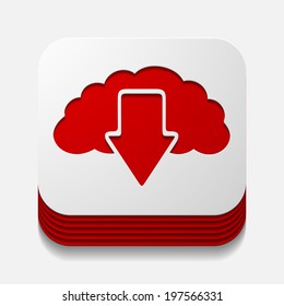 square button: cloud
