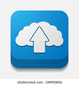 square button: cloud