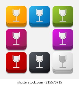 square button: cocktail