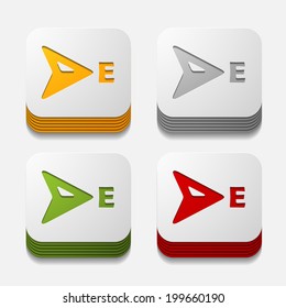 square button: compass