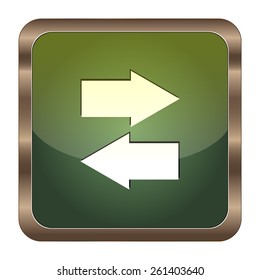 Square button converter on the white background