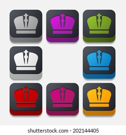 square button: crown