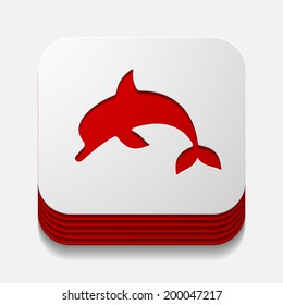 square button: dolphin