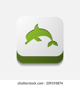 square button: dolphin