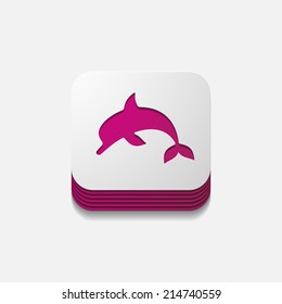 square button: dolphin