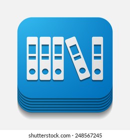 square button: folder