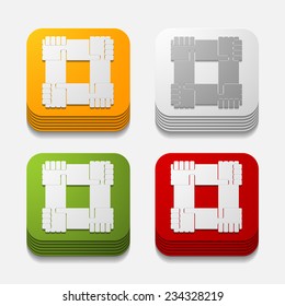 square button: handshake
