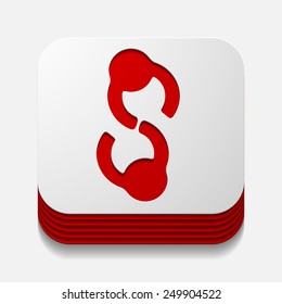 square button: handshake