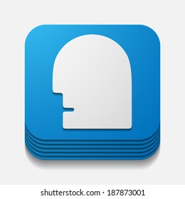 square button: head