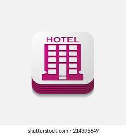 square button: hotel