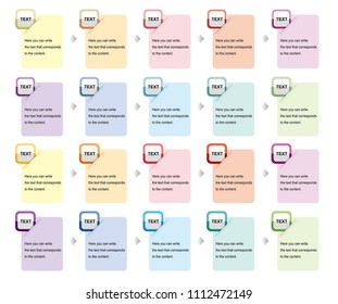 Square button icon and a banner for writing text.Icon for Banner.Multiple colored button icons and multI-color square banners with edges between cut paper.