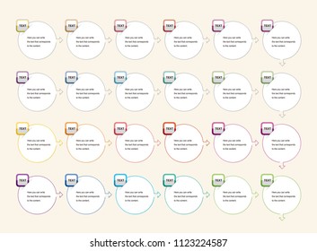 Square button icon and a banner for writing text.Icon for Banner.Multiple colored button icons and multI-color circle banners with edges between cut paper.