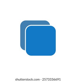 square button icon, simple flat style, illustration, logo sign symbol pictogram template, for ui or ux isolated on white for mobile app, editable	