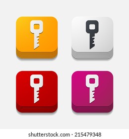 square button: key