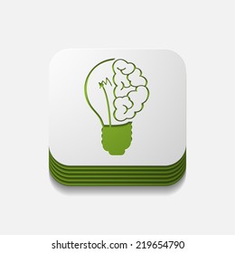 square button: lightbulb